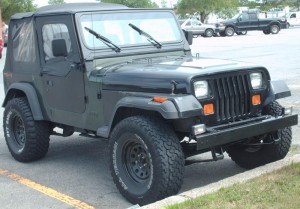 Una Jeep Wrangler di fine Anni 80